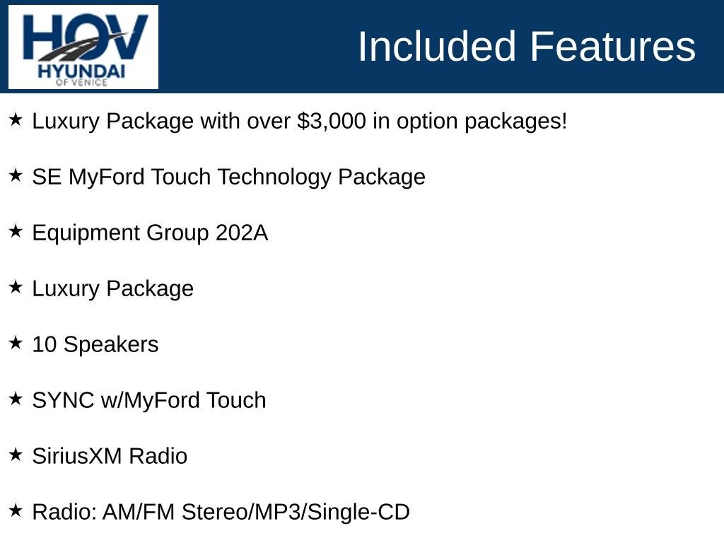 2016 Ford Fusion SE Luxury Package