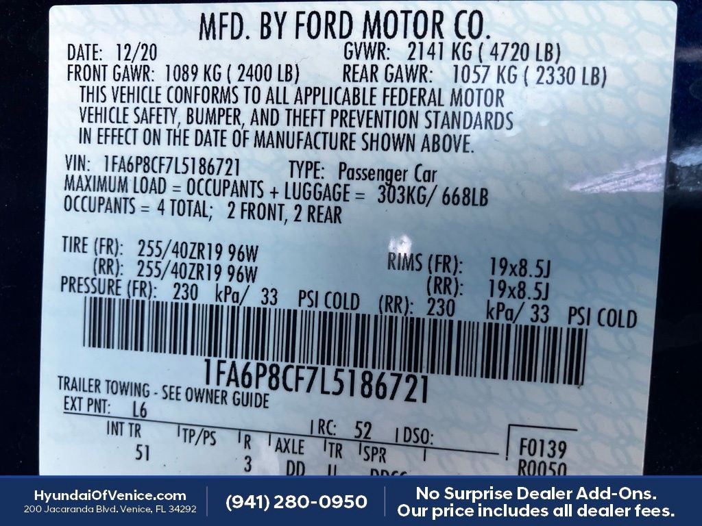 2020 Ford Mustang GT Premium