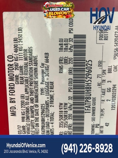 2017 Ford Mustang EcoBoost Premium