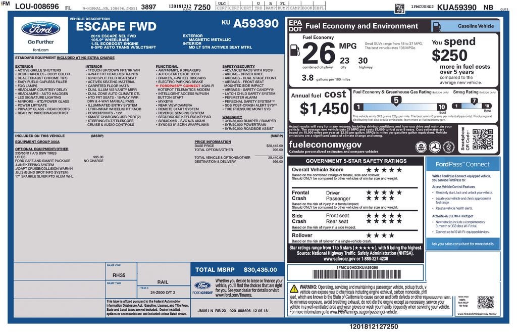 2019 Ford Escape SEL