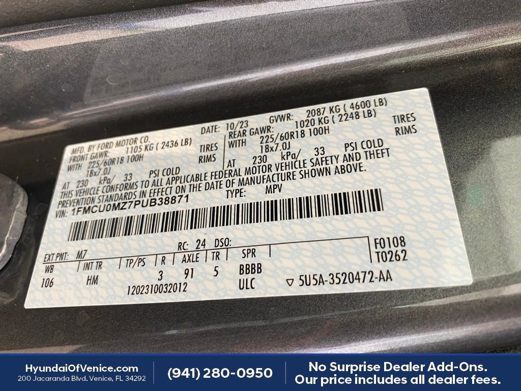 2023 Ford Escape Hybrid ST-Line