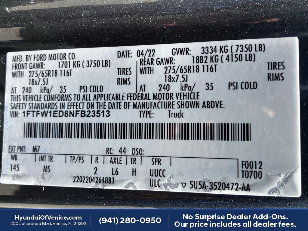 2022 Ford F-150 XLT