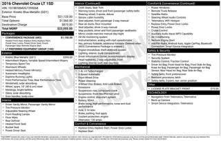 2016 Chevrolet Cruze LT