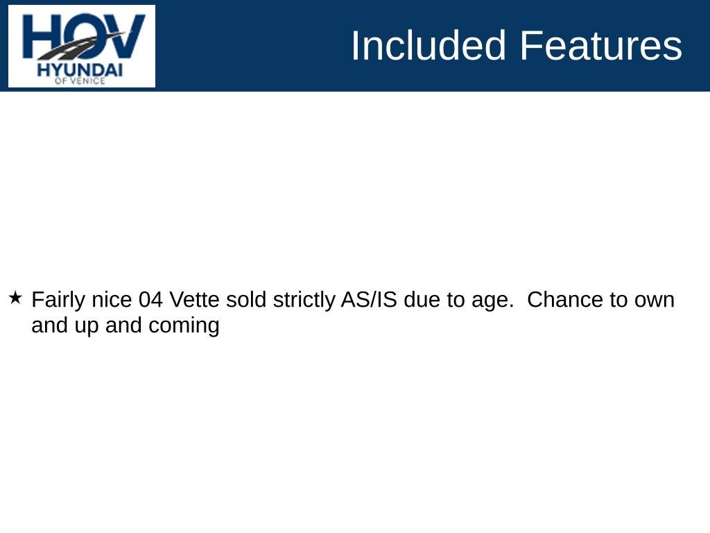 2004 Chevrolet Corvette Convertible