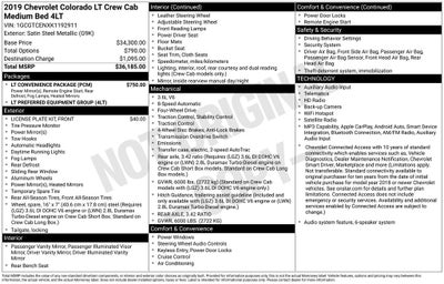 2019 Chevrolet Colorado LT
