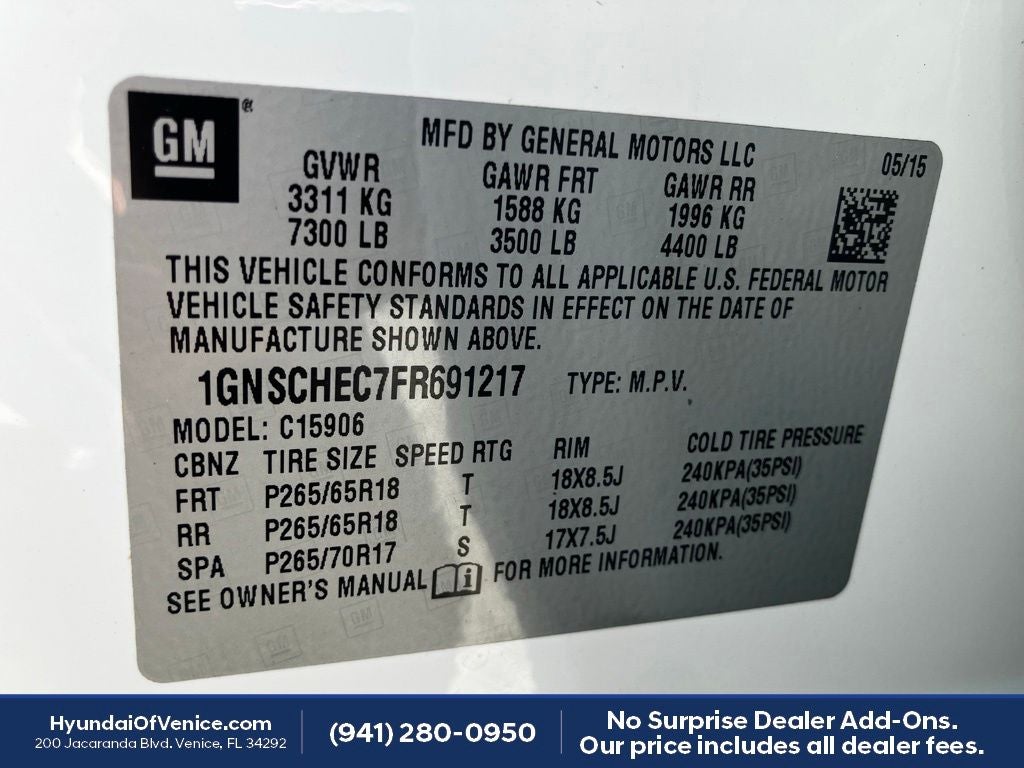 2015 Chevrolet Suburban LS