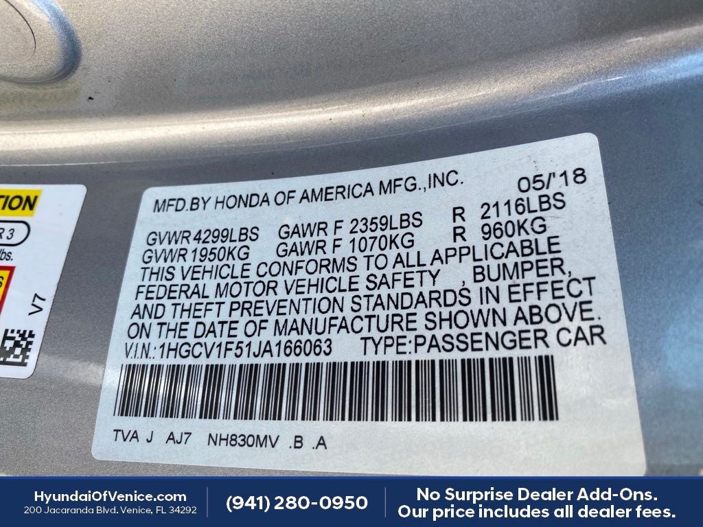 2018 Honda Accord EX-L