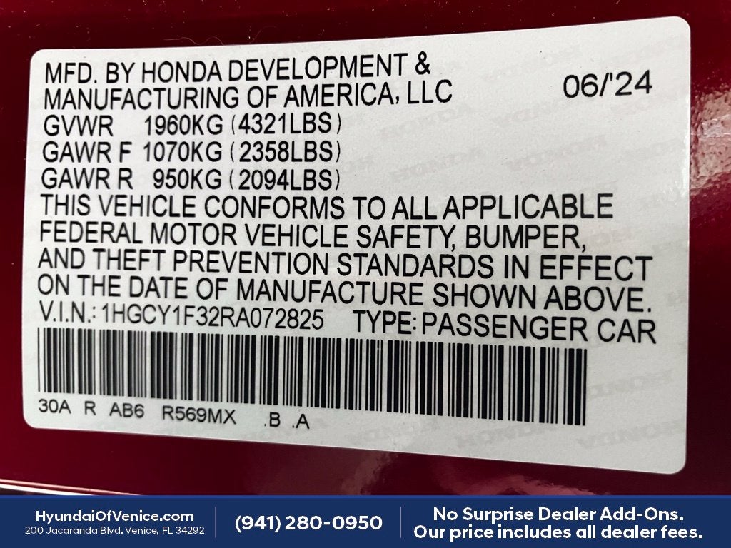 2024 Honda Accord EX