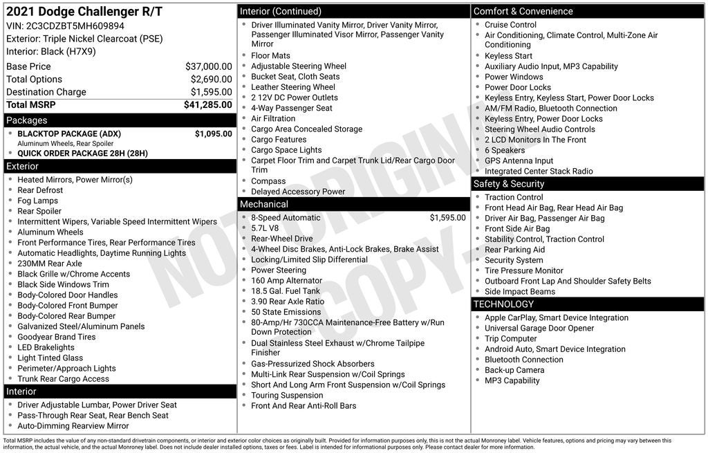 2021 Dodge Challenger R/T