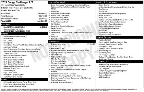 2021 Dodge Challenger R/T