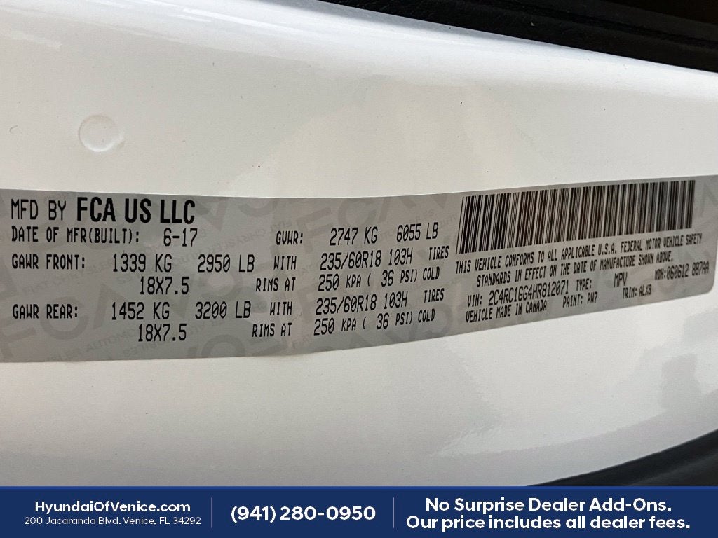 2017 Chrysler Pacifica Limited