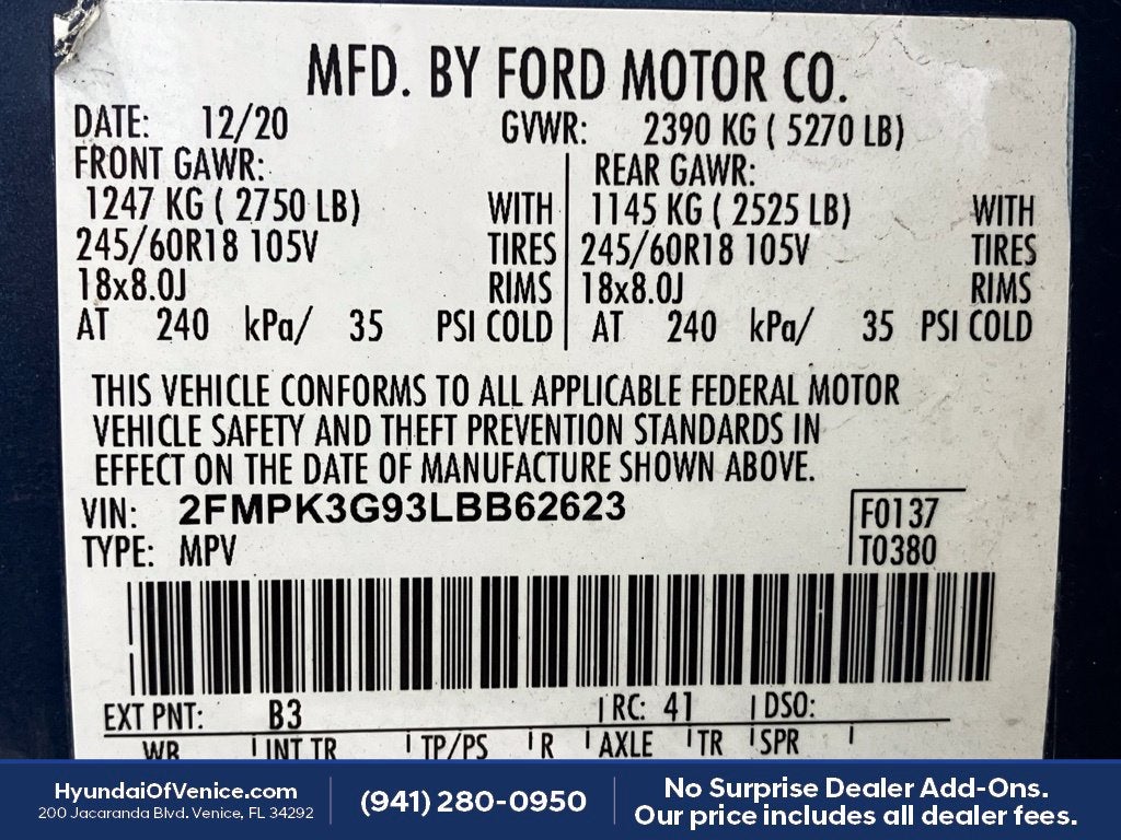 2020 Ford Edge SE