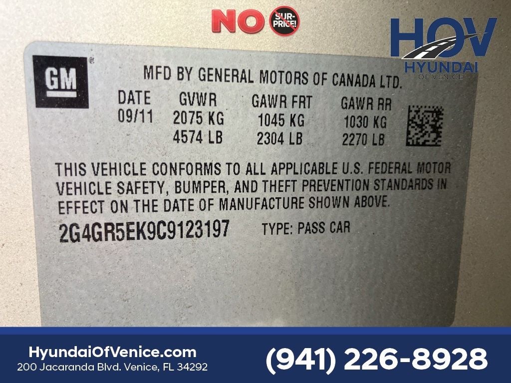 2012 Buick Regal Base