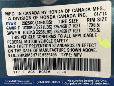 2014 Honda CR-V EX-L