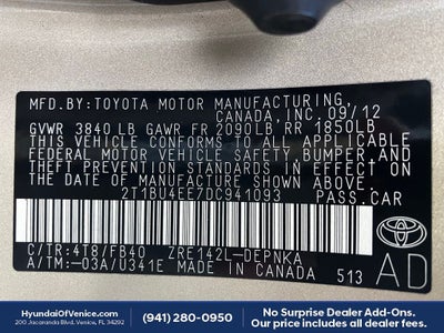 2013 Toyota Corolla LE