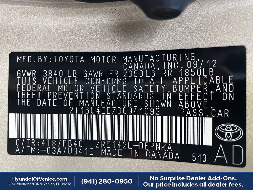 2013 Toyota Corolla LE