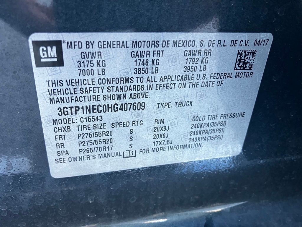 2017 GMC Sierra 1500 SLT Premium