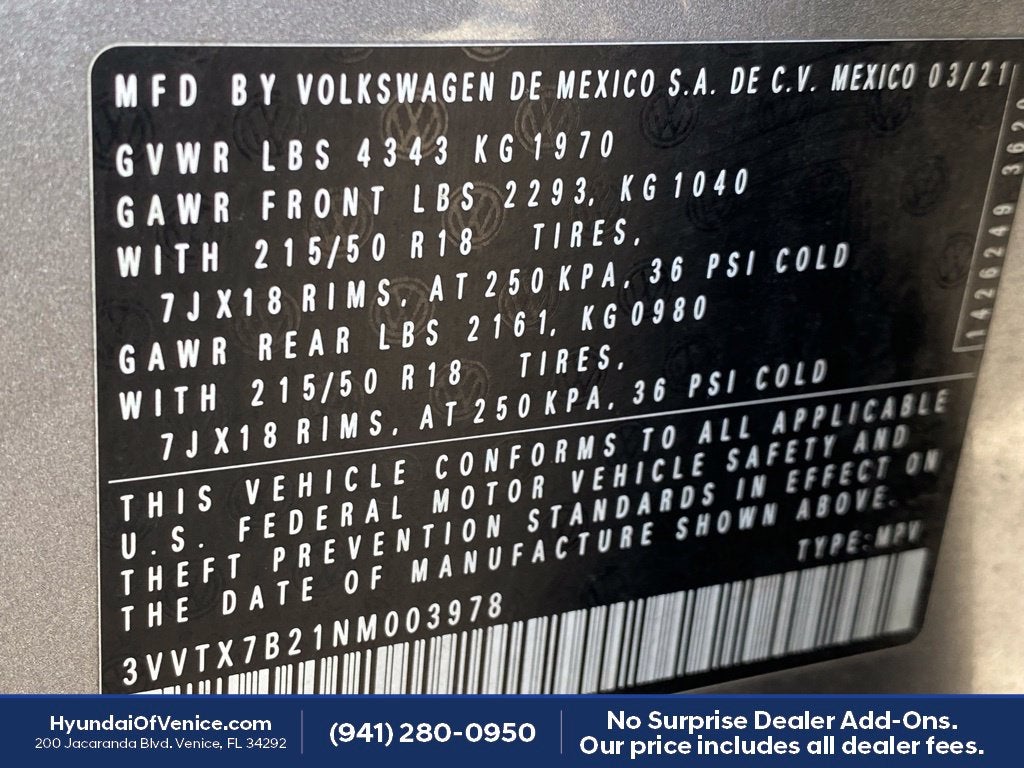 2022 Volkswagen Taos 1.5T SE