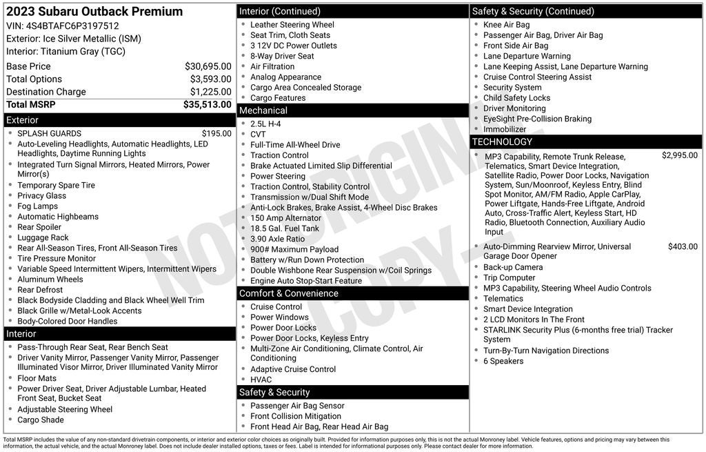 2023 Subaru Outback Premium