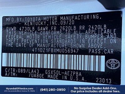 2021 Toyota Avalon Limited