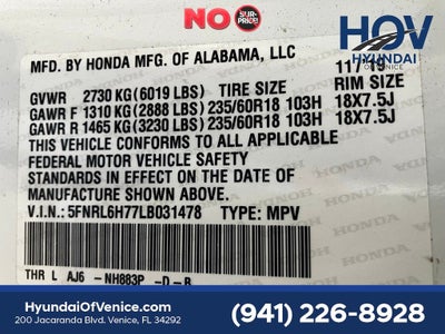 2020 Honda Odyssey EX-L