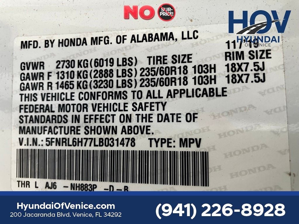 2020 Honda Odyssey EX-L