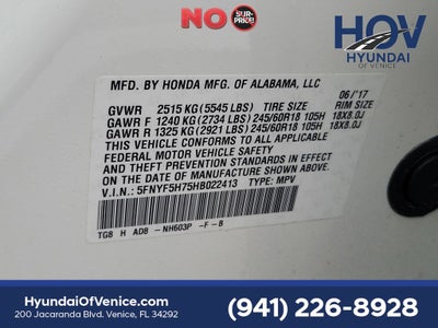 2017 Honda Pilot EX-L w/Navigation