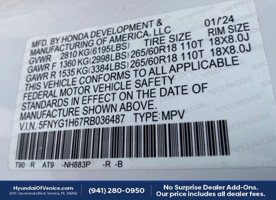 2024 Honda Pilot TrailSport