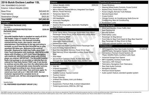 2016 Buick Enclave Leather Group