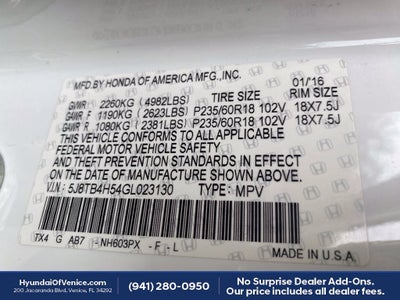 2016 Acura RDX Base