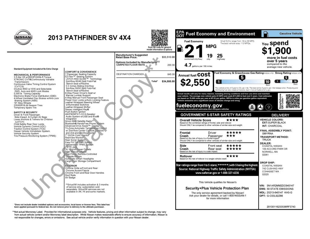 2013 Nissan Pathfinder SV