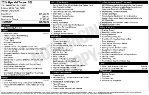 2024 Hyundai TUCSON SEL
