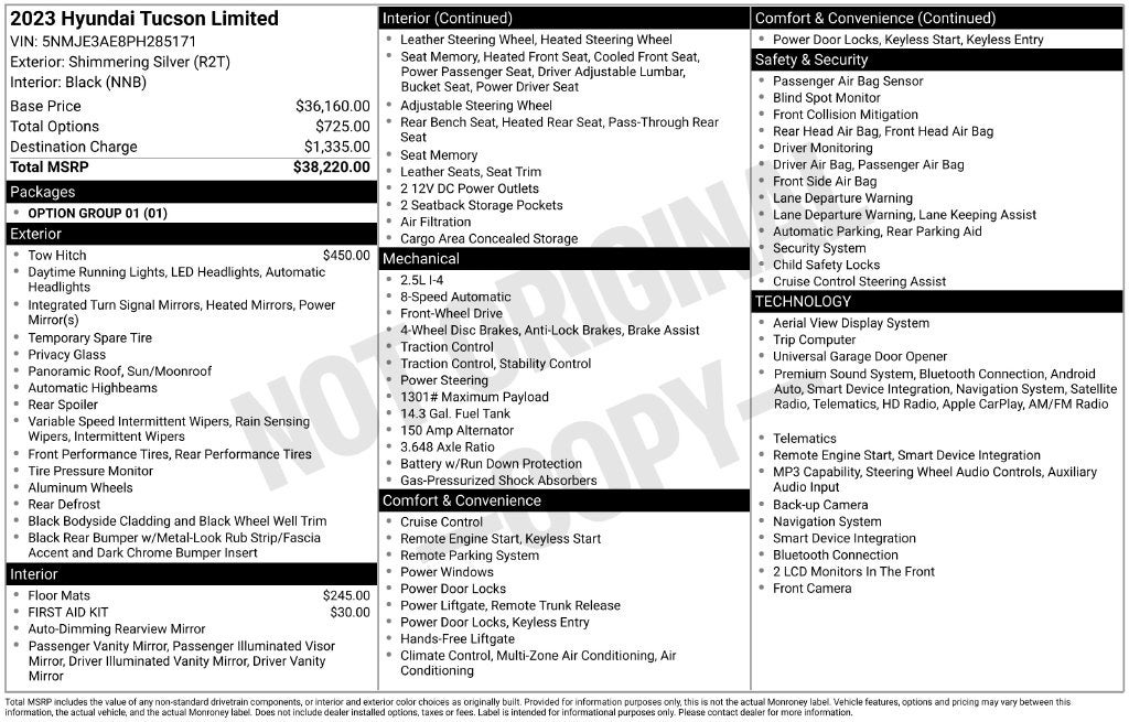 2023 Hyundai TUCSON Limited
