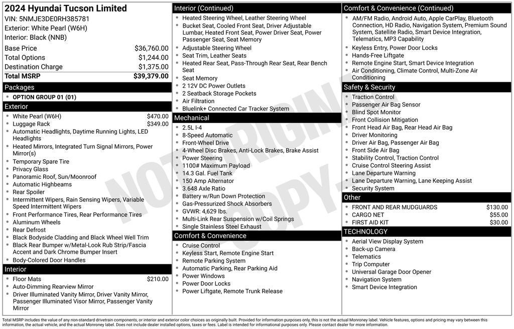 2024 Hyundai TUCSON Limited