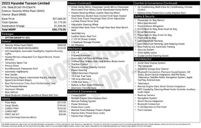 2023 Hyundai TUCSON Limited