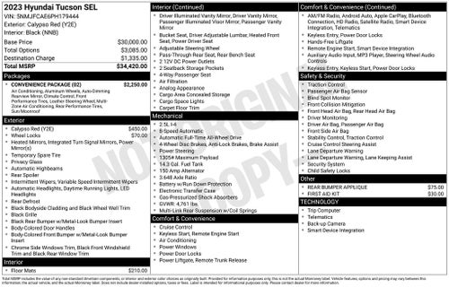 2023 Hyundai TUCSON SEL