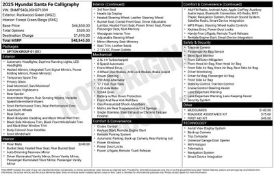 2025 Hyundai SANTA FE Calligraphy