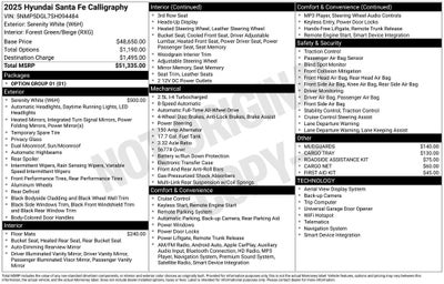 2025 Hyundai SANTA FE Calligraphy