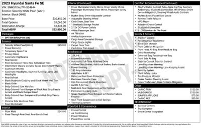 2023 Hyundai SANTA FE SE