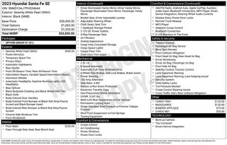 2023 Hyundai SANTA FE SE