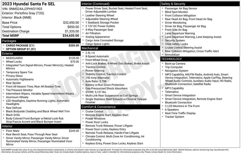2023 Hyundai SANTA FE SEL