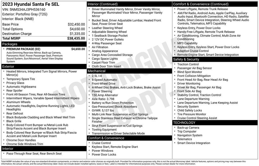2023 Hyundai SANTA FE SEL