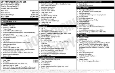 2019 Hyundai SANTA FE SEL