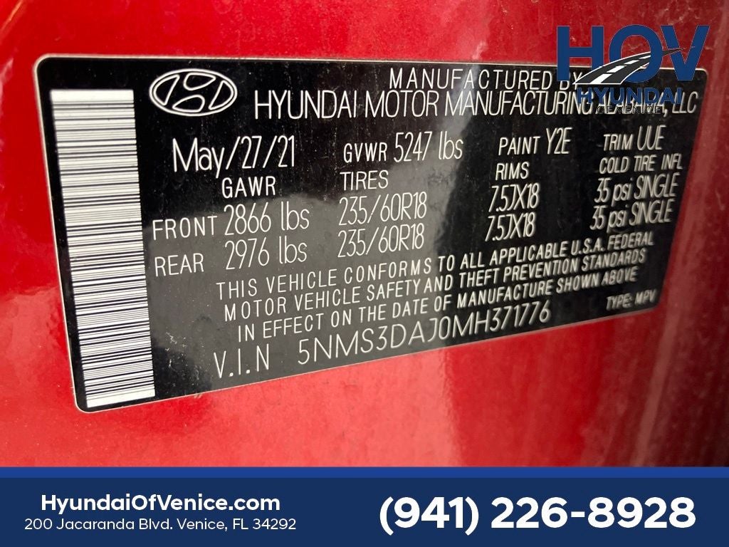 2021 Hyundai SANTA FE SEL