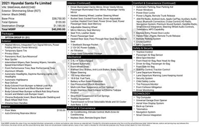 2021 Hyundai SANTA FE Limited