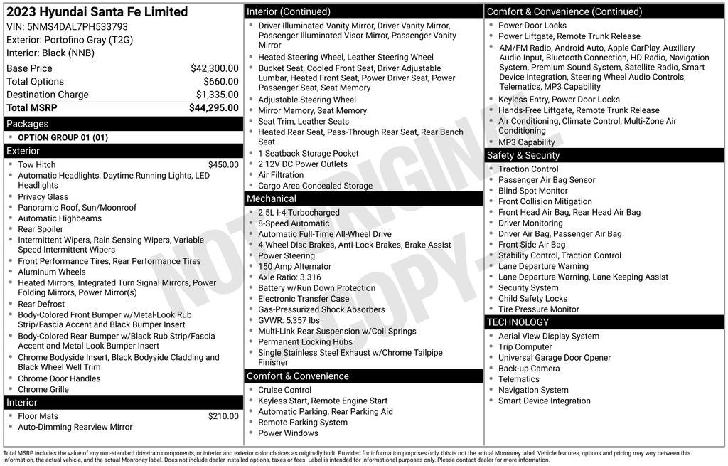 2023 Hyundai SANTA FE Limited