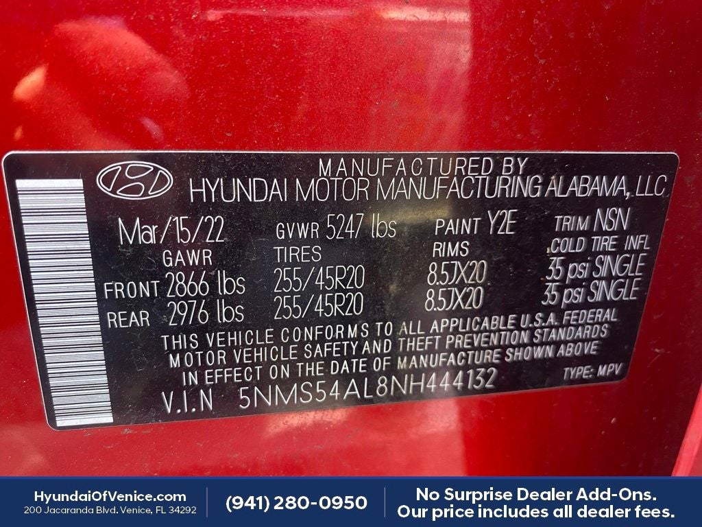 2022 Hyundai SANTA FE Calligraphy