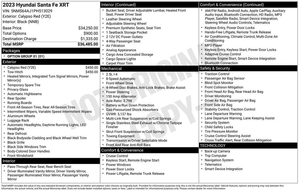 2023 Hyundai SANTA FE XRT