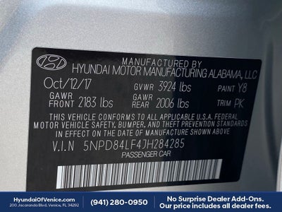 2018 Hyundai ELANTRA Limited