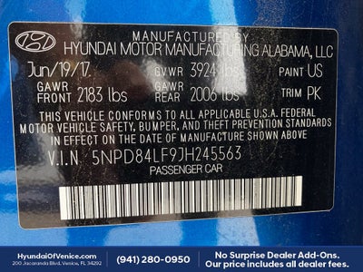 2018 Hyundai ELANTRA SEL